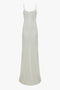 Floor-Length Cami Dress In Ivory by Victoria Beckham displayed against a plain background.