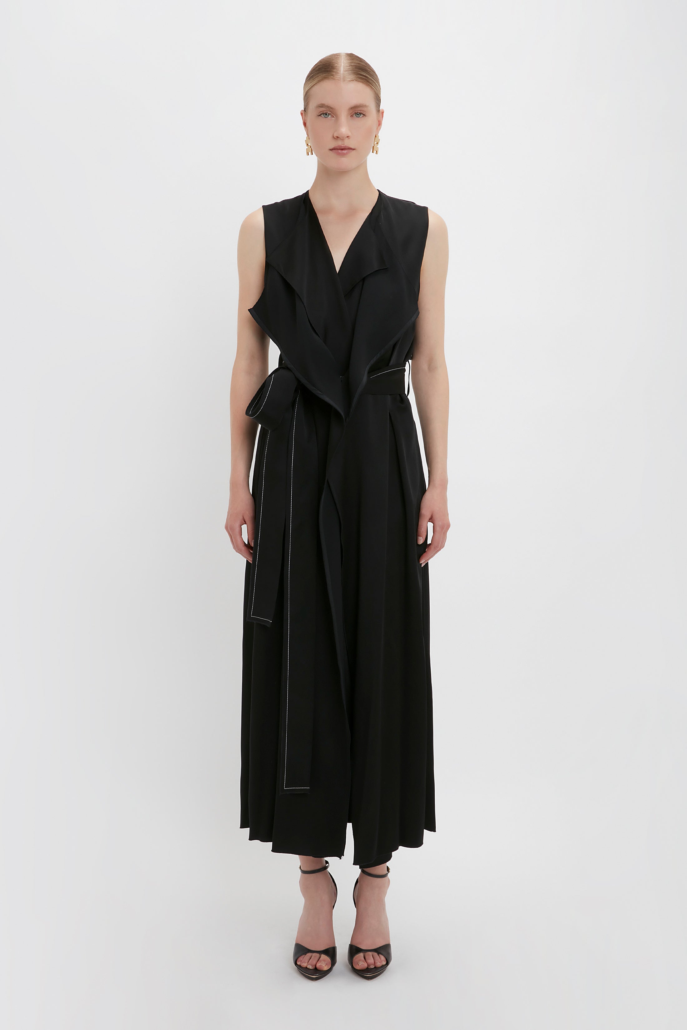 Trench Dress In Black – Victoria Beckham UK