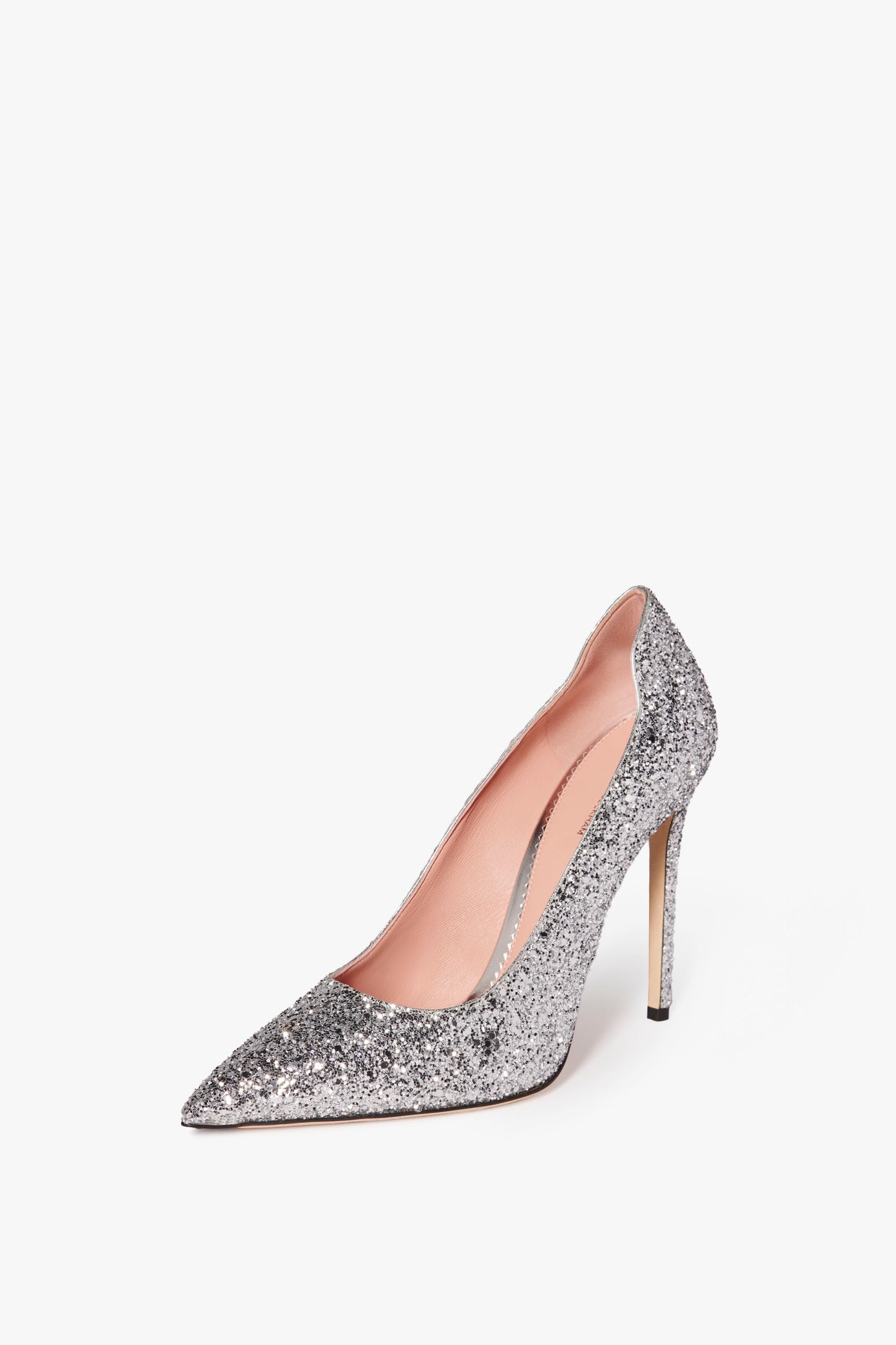 VB Pump 115mm in Silver Glitter