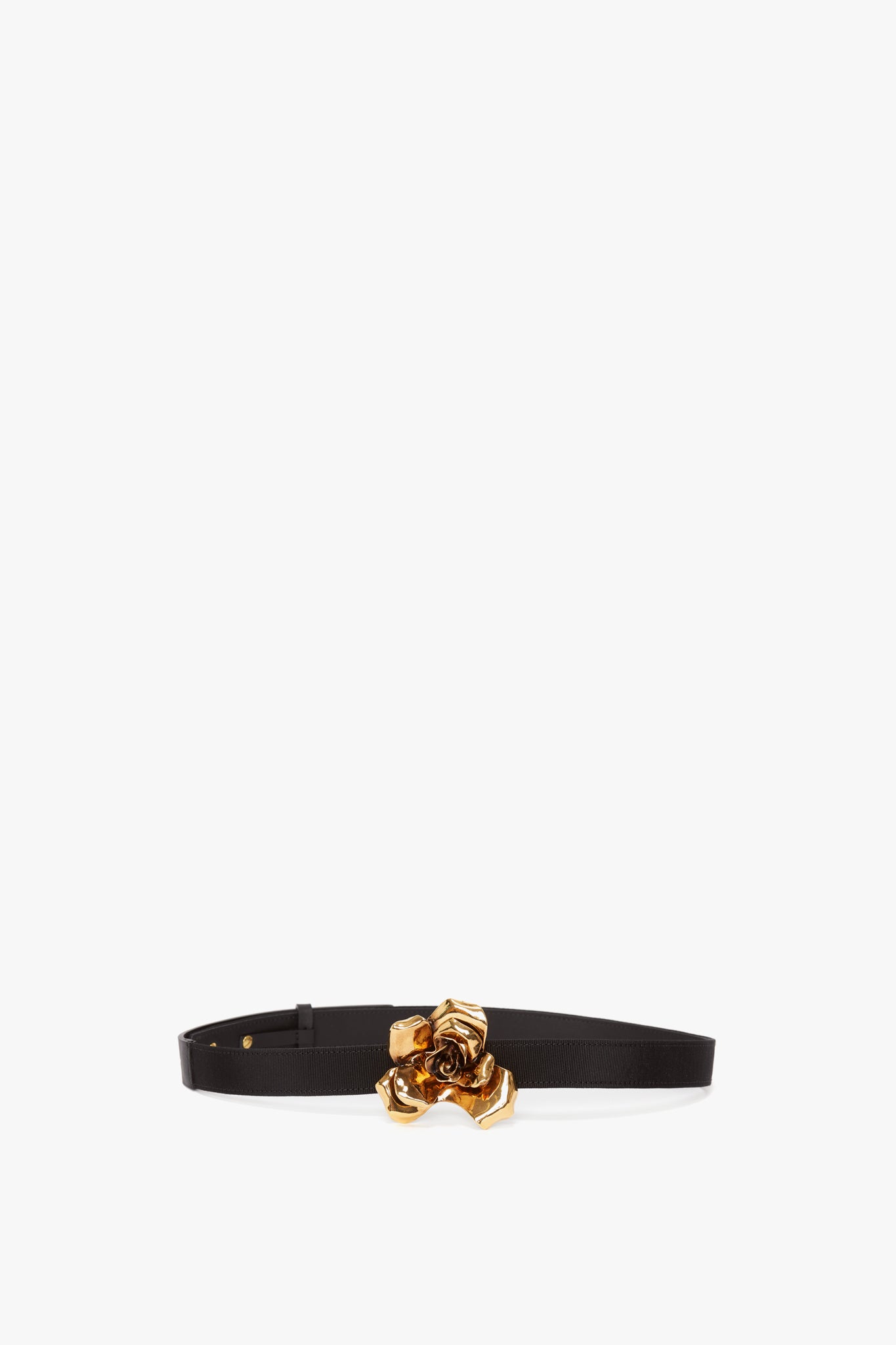Exclusive Flower Belt In Black And Gold – Victoria Beckham UK